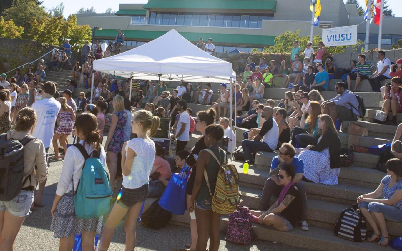 Students in Plaza
